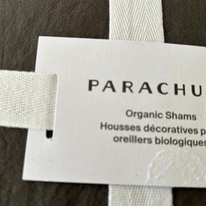 Parachute NWT sham set (2) organic cotton shale king size